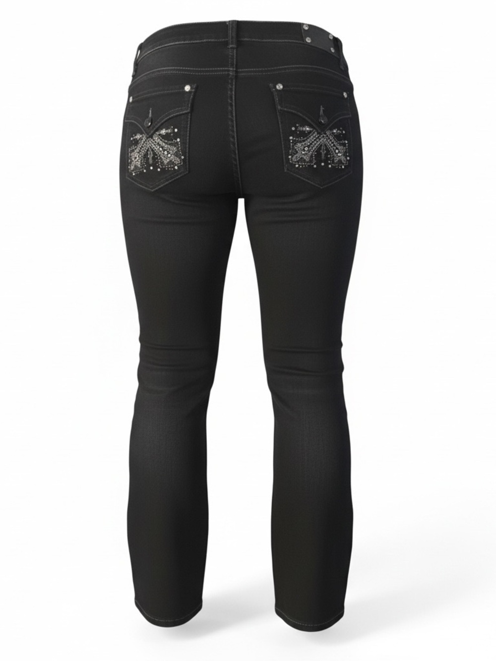 Style and Co Classic Curvy Fit High-Rise Boot Cut Black Women's Jeans Size 12 - Picture 3 of 6